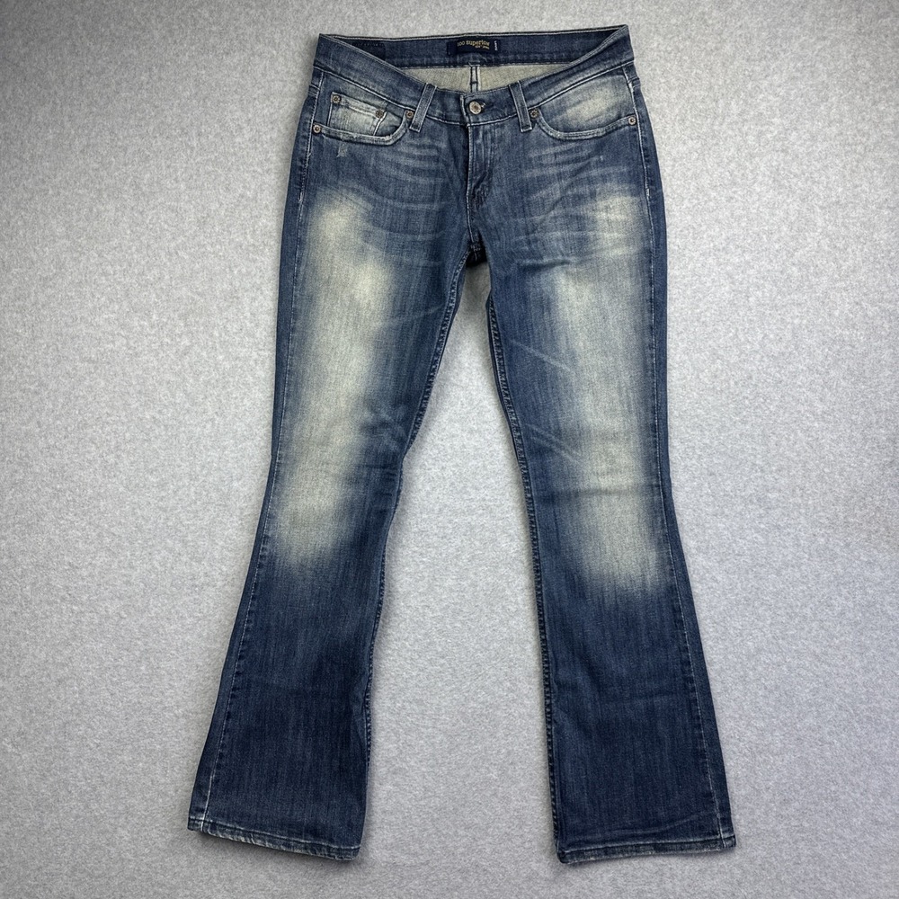 Levi's 524 Women's Too Superlow Distressed Jeans Size 7M